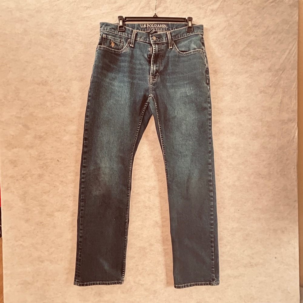 U.S. Polo Assn. Mens‎ Activate Stretch Straight Leg Denim Jeans W30 L32